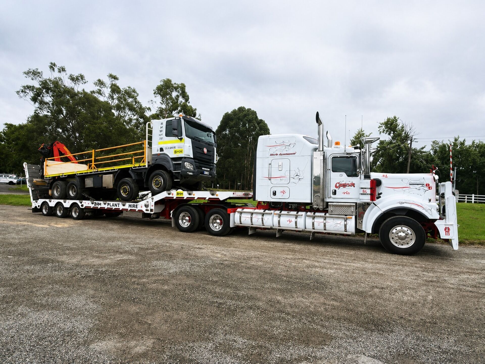 Edited 8x8 crane truck on kenworth